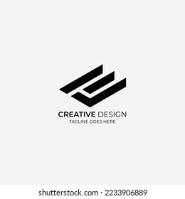 Minimalist and modern vector logo design suitable for business and brands