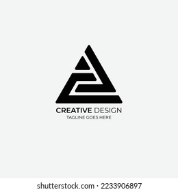 Minimalist and modern vector logo design suitable for business and brands