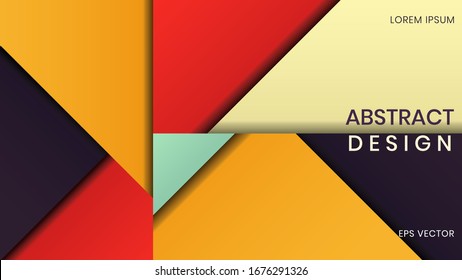 Minimalist modern wallpaper design, creative background with geometric shape composition. Design for banner, backdrop, presentation etc.