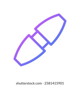 Minimalist Molecule Structure Gradient Artwork