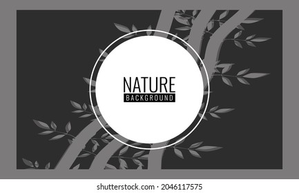 diseño de fondo con ilustración de sombra de árbol de bambú sobre fondo negro, fondo abstracto, fondo moderno