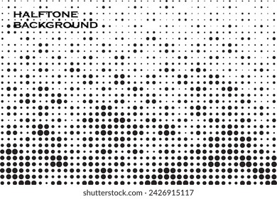 Minimalist Monochrome Frame with Seamless Vector dots