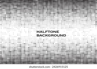 Minimalist Monochrome Frame with Seamless Vector dots
