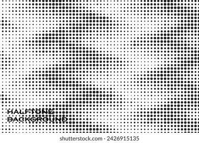 Minimalist Monochrome Frame with Seamless Vector dots
