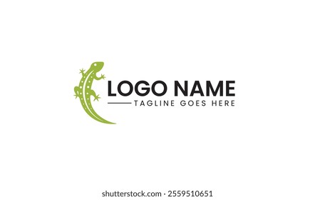 minimalist, monochrome logo, supplement, nutrition , Lizard Logo with Vector file