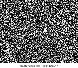 Minimalist monochrome vector pattern featuring fine starry constellation texture, asphalt stipple effect, and dark television static surface design