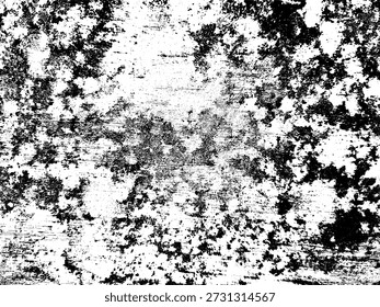 Vector monocromático minimalista de pintura descascarada sobre textura de madera. Audaz superposición de grunge de alto contraste para diseños de arte vintage, industrial y angustiado.