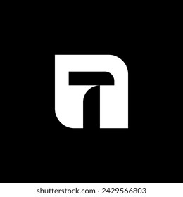 Minimalist monogram logo initial N and T in negative space. This logo will be perfect choice for any industry.