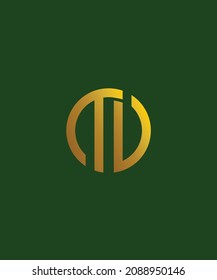 Minimalist monogram logo from the letters T and D