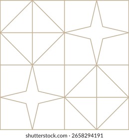 Minimalistisches geometrisches Monoline Dekorationsmuster 