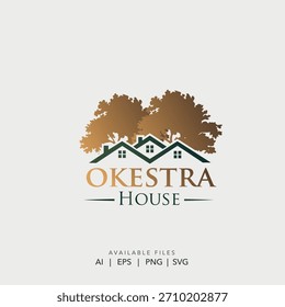 Minimalistisches Monoline Haus Vektor Logo, Moderne abstrakte Immobilien Unternehmen Logo Design