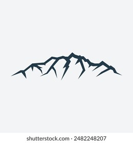 Minimalist Mountain Adventure Logo Vector Illustration