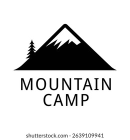 Minimalist mountain logo with sharp teal peak silhouette, flat vector design, modern outdoor branding, symbolizing strength, adventure, and elevation