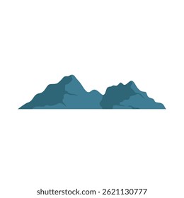 Montanha Minimalista. Ilustração de vetor de paisagem natural