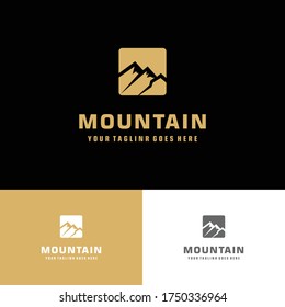 Minimalist Mountain Peaks Simple logo design Vector,  suitable for your design need, logo, illustration, animation, etc.

