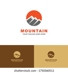  Minimalist Mountain Peaks - vector illustration, emblem design suitable for your design need, logo, illustration, animation, etc.