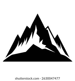 Minimalist Mountain Silhouette Logo – Nature Landscape Vector. This is ideal for nature-themed branding, outdoor adventure logos, travel graphics, and modern hipster aesthetic.