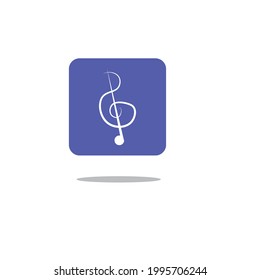 minimalist music logo or vector logo