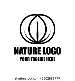 Minimalist nature logo symbol design