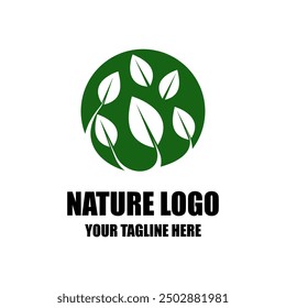 Minimalist nature logo symbol design