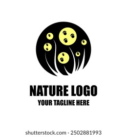 Minimalist nature logo symbol design