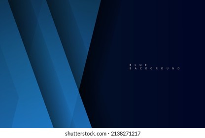 Minimalist navy blue premium abstract background with luxury geometric dark shape vector