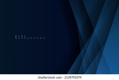 Minimalist navy blue premium abstract background with luxury geometric dark shape vector