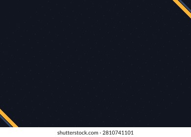 Minimalist navy-blue background, with diagonal yellow, stripe accents