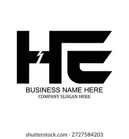 Minimalist negative space HE logo, creative HE emblem, sleek HE design, professional icon, stylish branding, unique logo identity