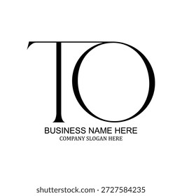 Minimalist negative space TO logo, creative TO emblem, sleek TO design, professional icon, stylish branding, unique logo identity