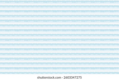 A minimalist ocean-inspired pattern with smooth, curving waves in light blues and white foam, set against a soft pastel gradient background
