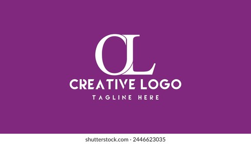 minimalist OL logo design, OL monogram logo