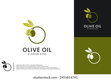 logo minimalista de aceite de oliva, para la salud y la belleza de las mujeres, Plantilla de diseño de logo.