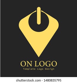 minimalist on or off logo, simple and elegant logo
