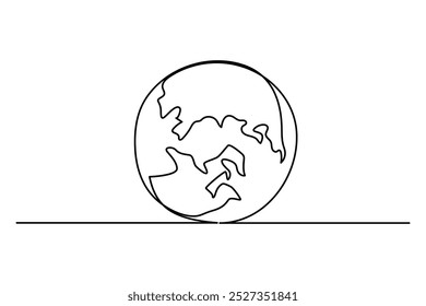 Minimalist one line drawing of a human ear a contemporary artistic interpretation of human anatomy
