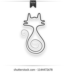 Minimalist one-line illustration created in a continuous stroke. Provided in both vector and high-resolution raster formats.