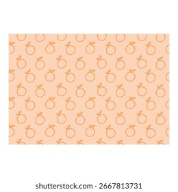 Minimalistisches, nahtloses Muster aus Orangenfrucht. Netter handgezeichneter Zitrushintergrund. Einfache Sommernahrung Textur Vektorgrafik.