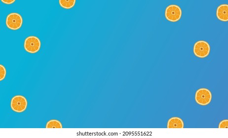 Minimalist Orange Illustration Background Vector. Trendy Backdrop Design Vector