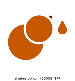 Minimalist Orange Juice Graphic on White Canvas