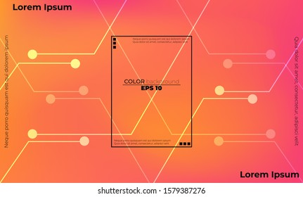minimalist orange Modern abstract background with geometric shapes and lines, Applicable for gift card,  Poster on wall poster template,  landing page, ui, ux ,coverbook,  baner, social media posted,