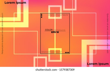 minimalist orange Modern abstract background with geometric shapes and lines, Applicable for gift card,  Poster on wall poster template,  landing page, ui, ux ,coverbook,  baner, social media posted,
