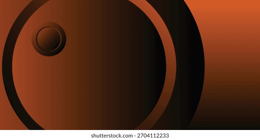 Minimalist orange premium abstract background with luxury dark geometric elements. Exclusive wallpaper design for poster, brochure, presentation.

