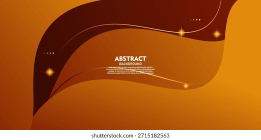 Fondo abstracto de onda naranja minimalista. Formas de moda, patrones fluidos, Elementos de diseño. Fondo de Anuncio de línea brillante fresco. Vector eps10