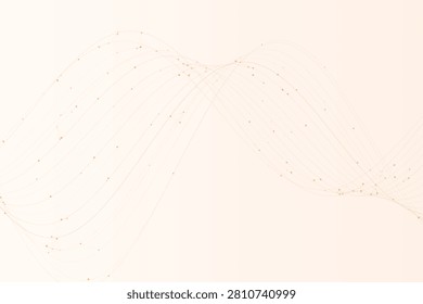 Minimalist organic wave plexus formation in muted beige tones organicwave abstractform mutedbeige