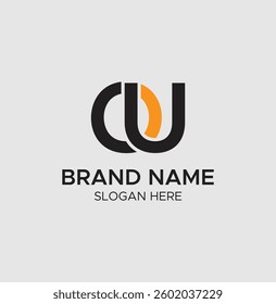 Minimalist OU Initial Logo Design for Corporate Identity

