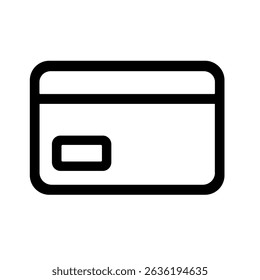 Design Minimalista do Ícone Financeiro do Método de Pagamento do Cartão de Crédito