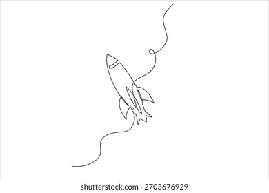 Dibujo de contorno minimalista de un icono de inicio dinámico