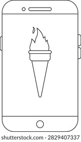 A minimalist outline drawing