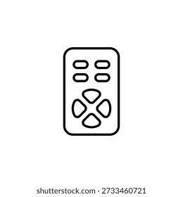 Vetor de dispositivo de controle remoto eletrônico de contorno minimalista