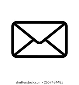 Estrutura de tópicos minimalista de um envelope para correspondência